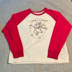 Holiday Mickey Snowman Long Sleeve Shirt